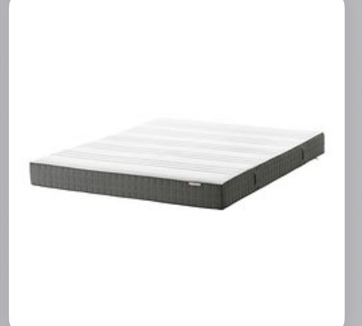 IKEA Full/Double Mattress and Slattum Bed Frame - photo 3
