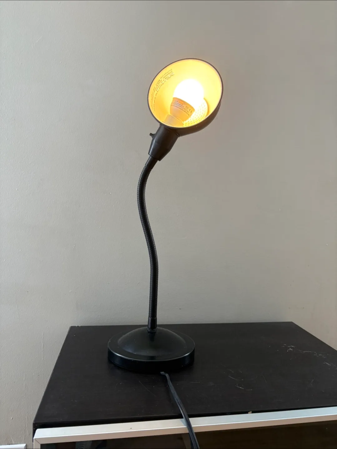 Black Desk IKEA Lamp with Flexible neck image indicator(4)