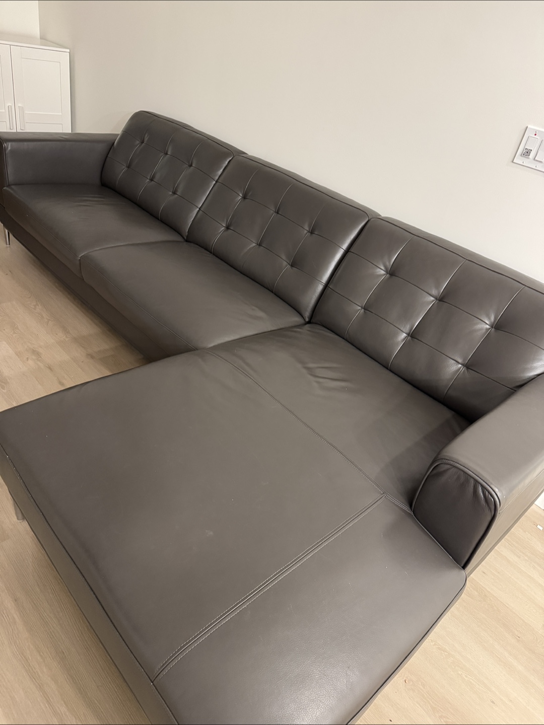 Dark Gray Sectional Couch - photo 3