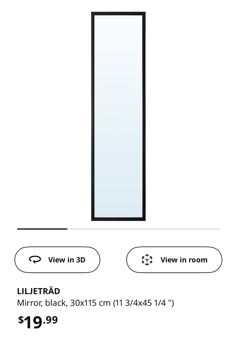 IKEA LILJETRÄD Mirror
