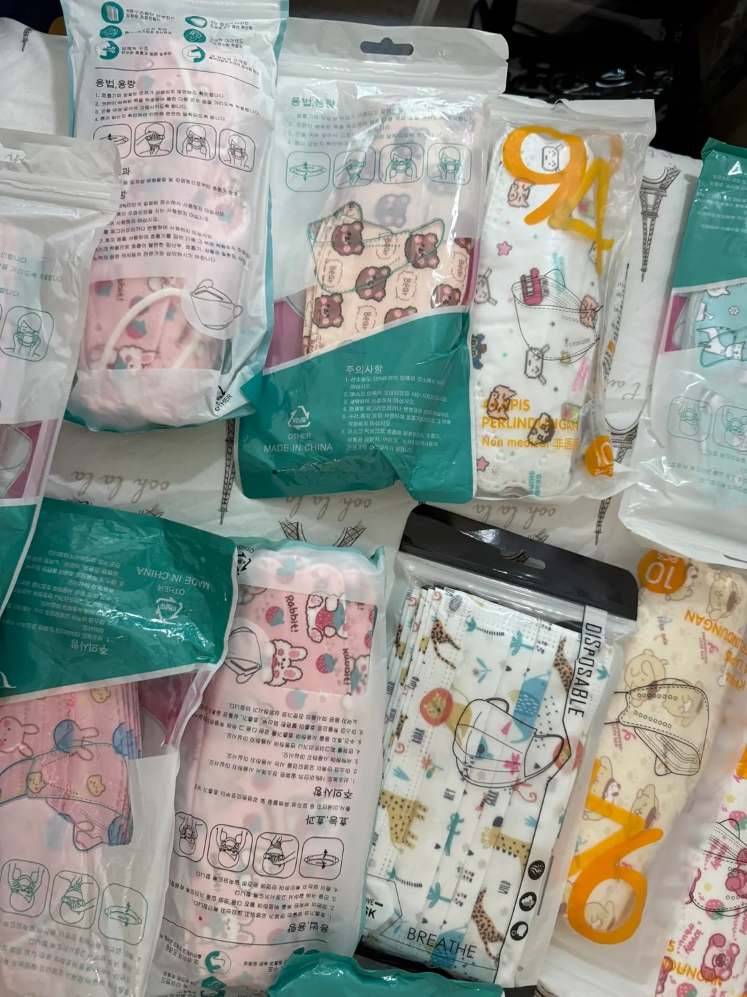 Cartoon Disposable Face Masks image indicator(2)