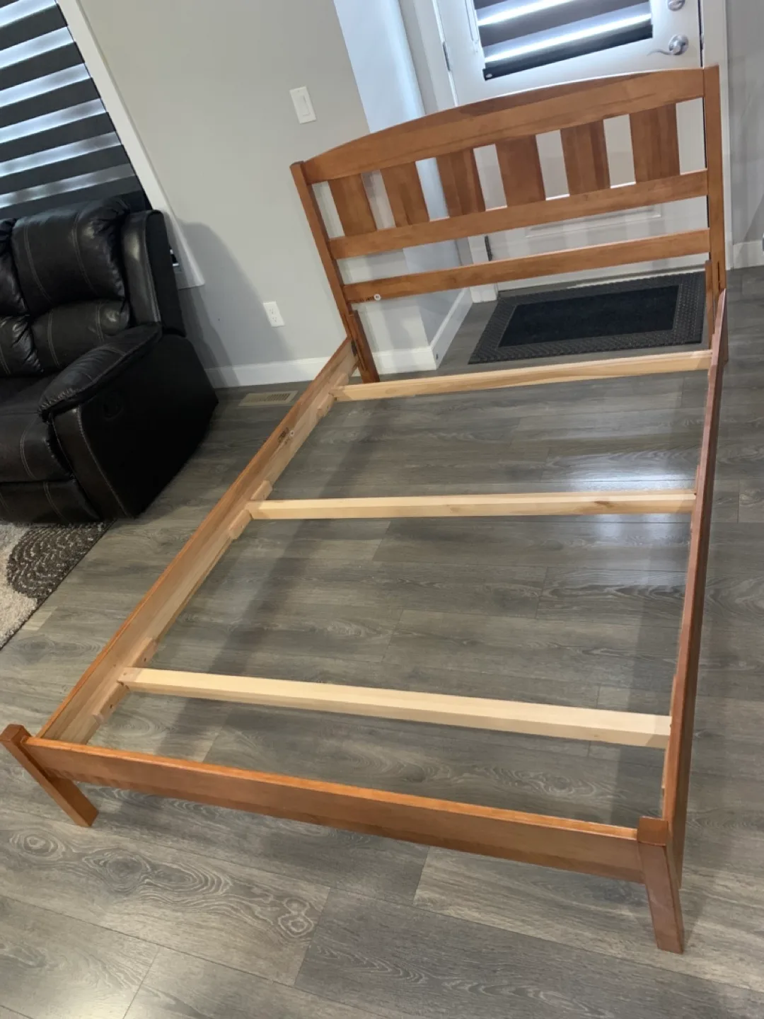 Wooden double Bed Frame thumbnail