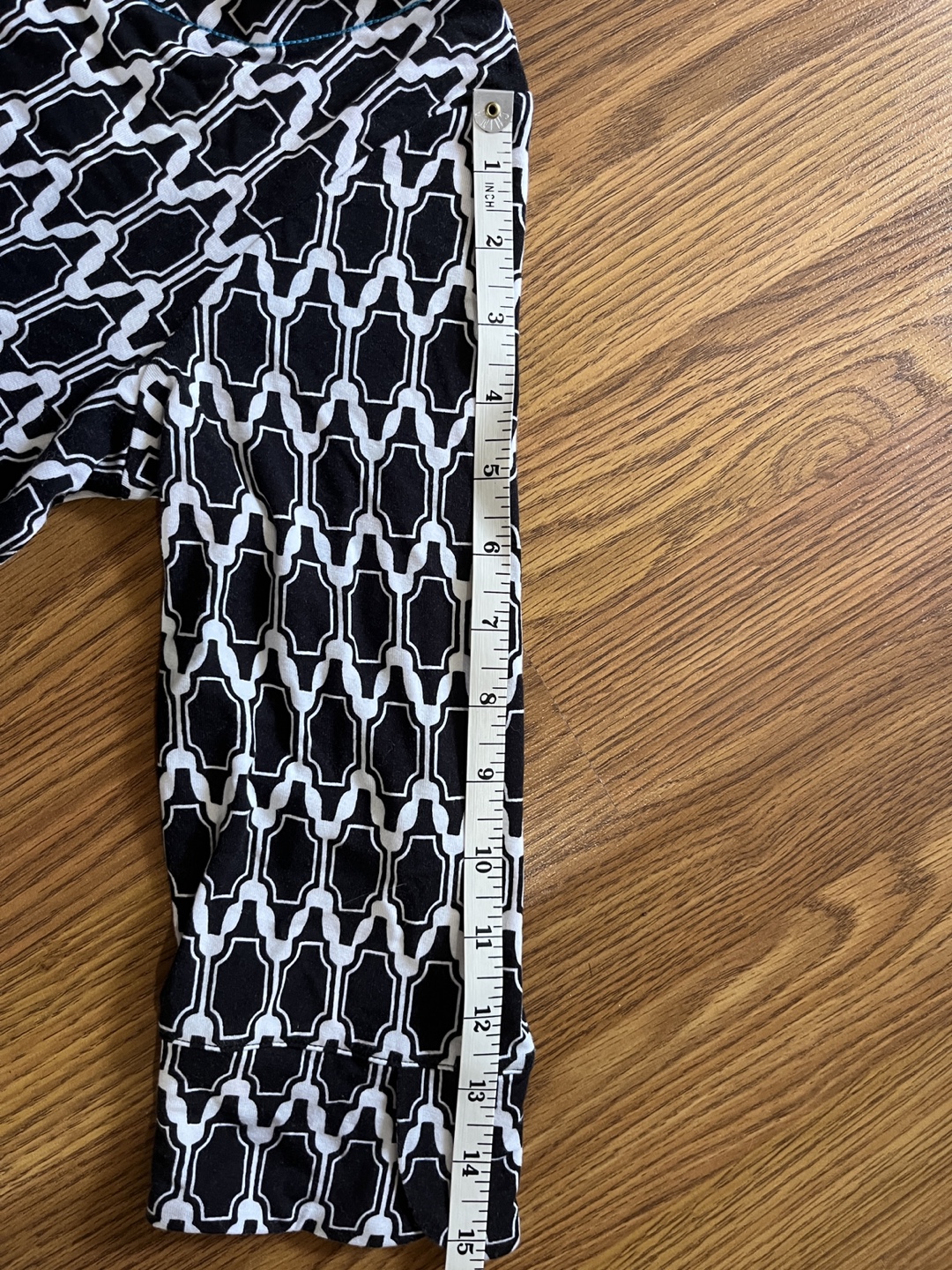 Hatley women’s small Lucy dress, navy white teal geometric print - photo 4