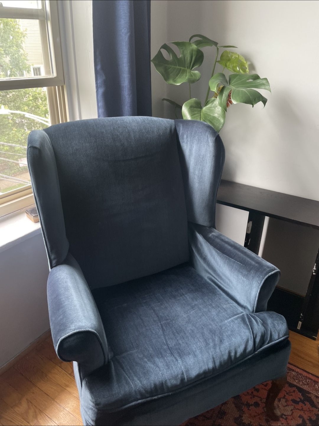 Blue Wingback Chair