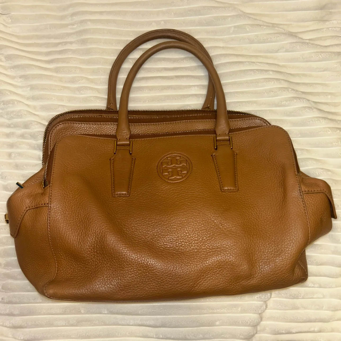 Tory Burch Brown Leather Satchel thumbnail