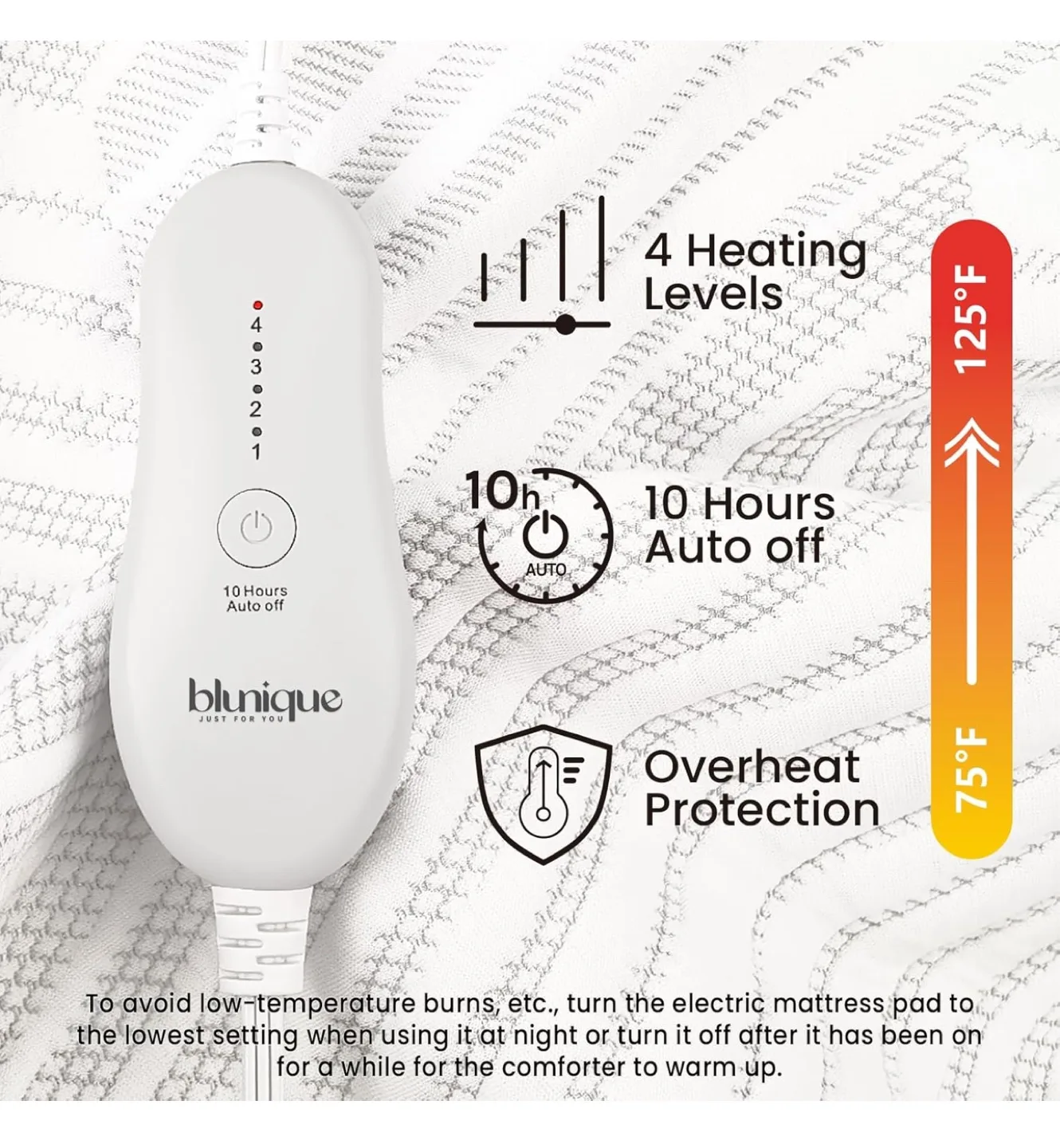 Blunique King Size Heated Blanket image indicator(5)