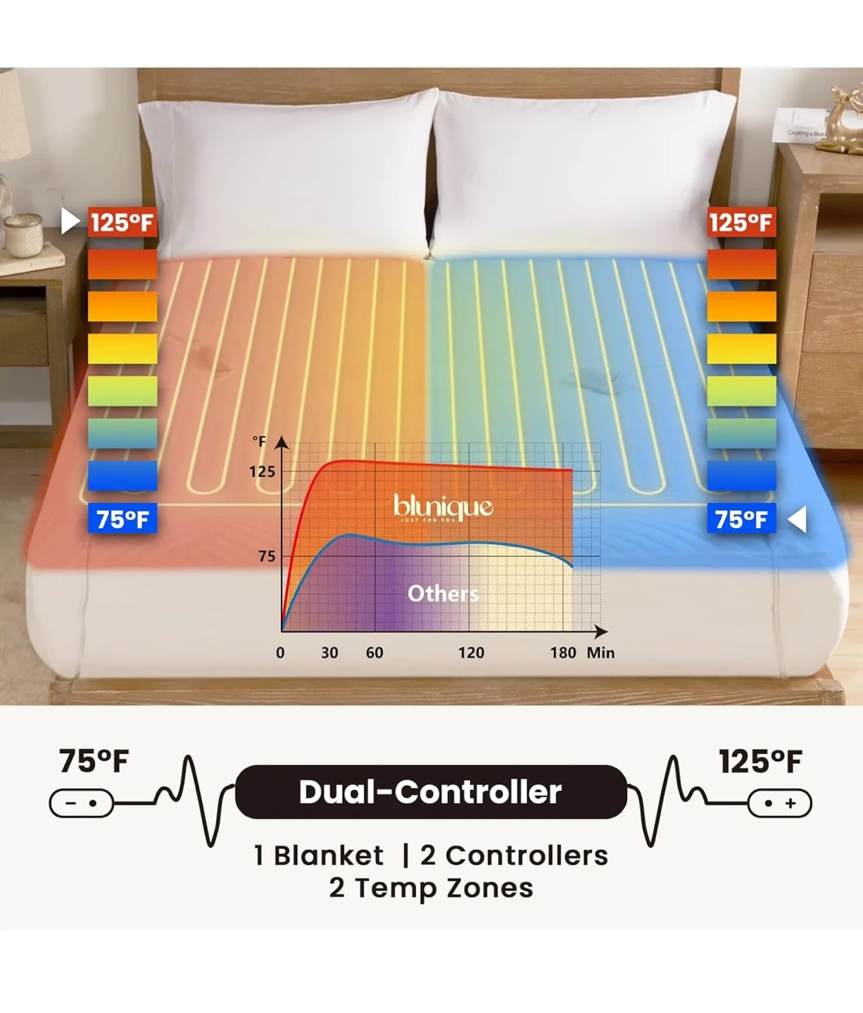 Blunique King Size Heated Blanket image indicator(3)