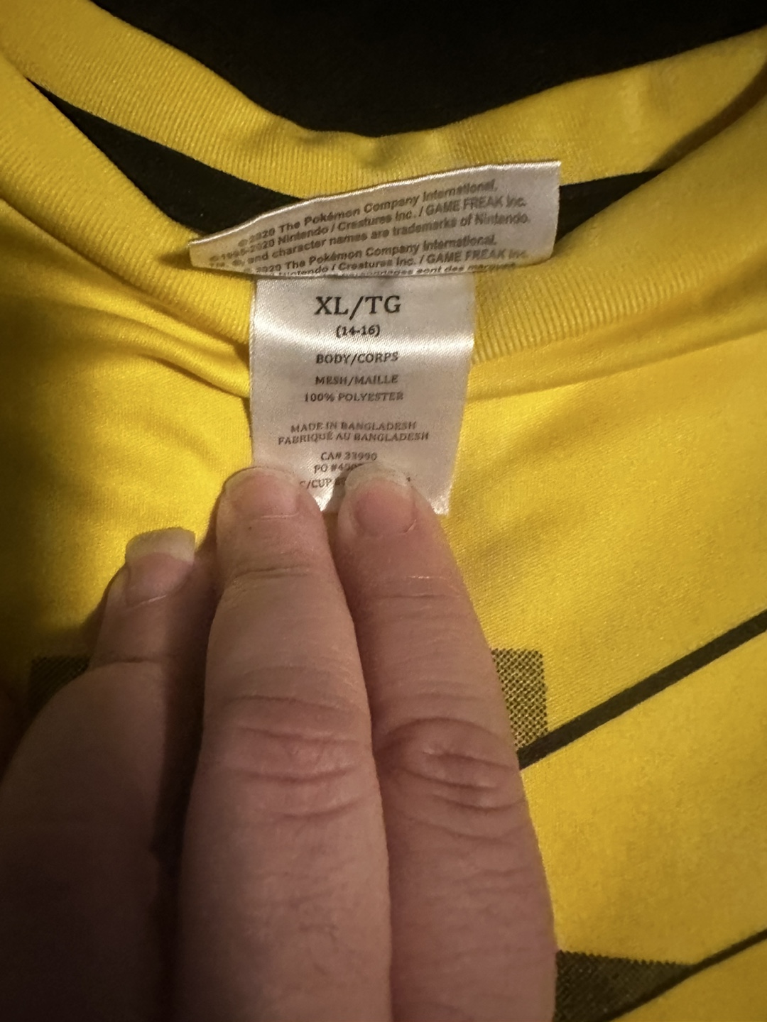 Officially licensed Pokémon Kids jersey XL - EUC - photo 3