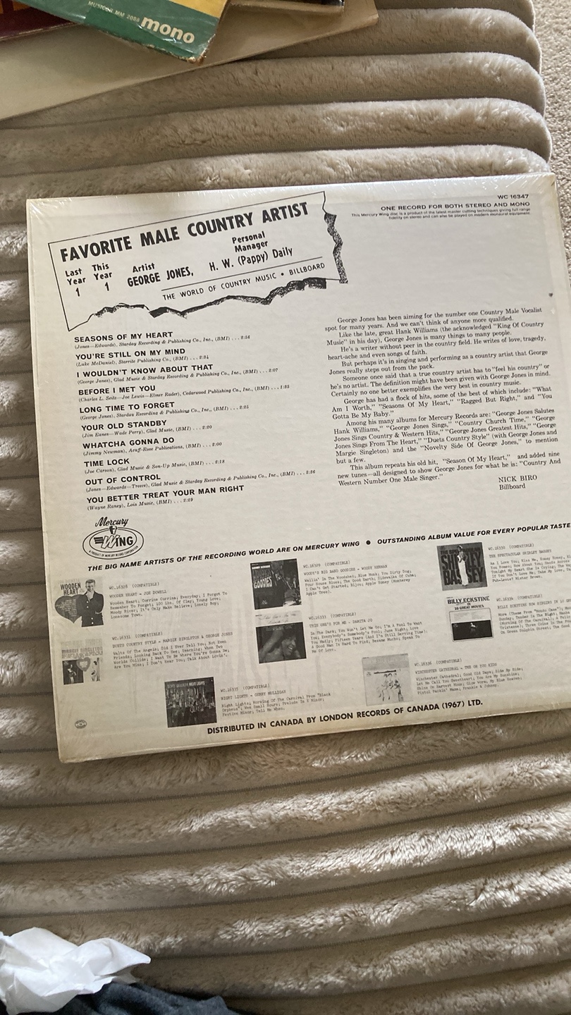 George Jones Country and Western Record - photo 2
