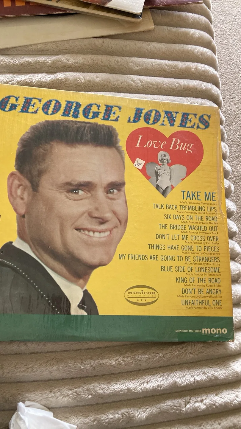 George Jones Love Bug Record Album