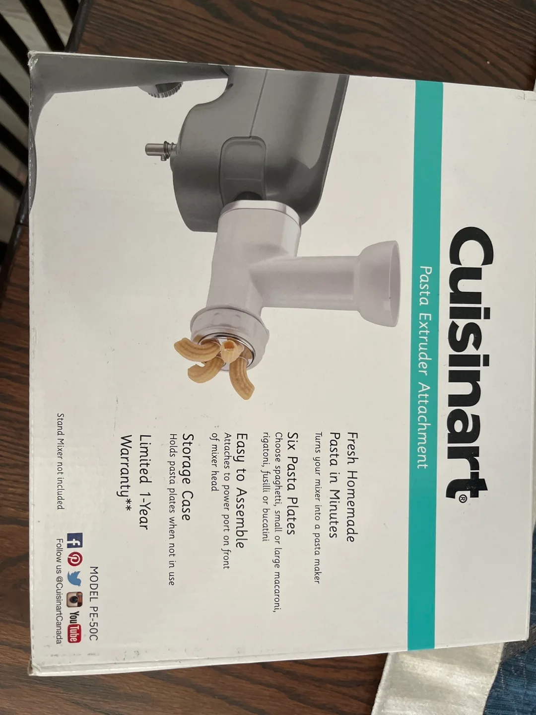 Cuisinart Pasta Extruder Attachment - Brand New in Box thumbnail