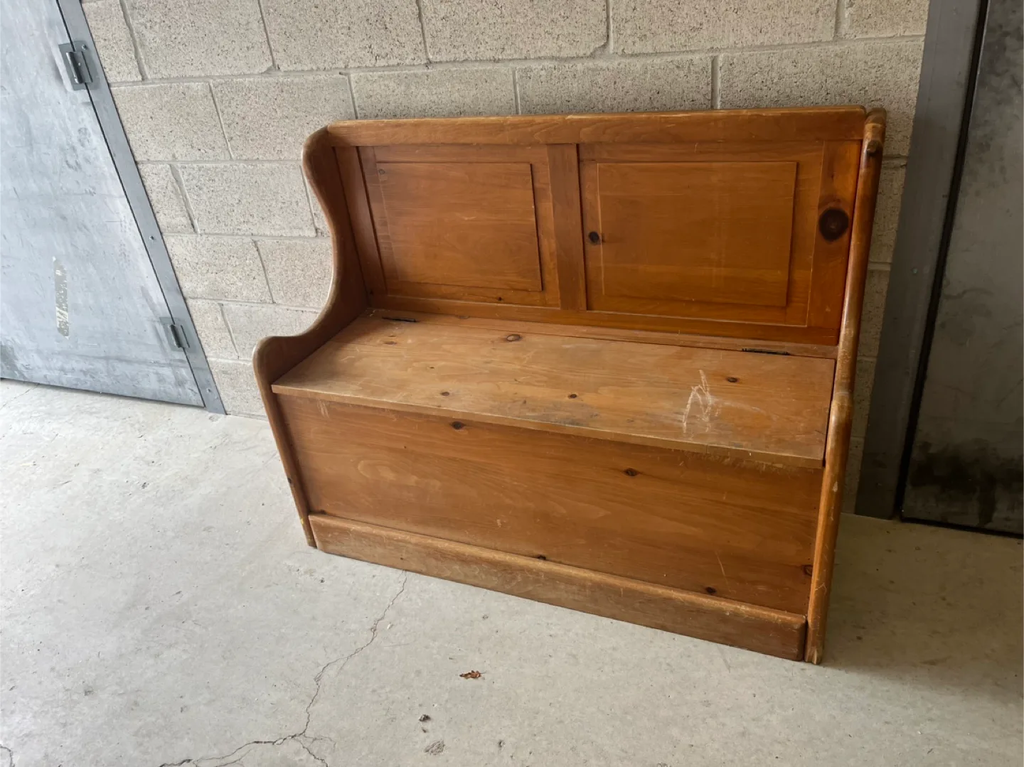 Wooden Bench with Storage thumbnail