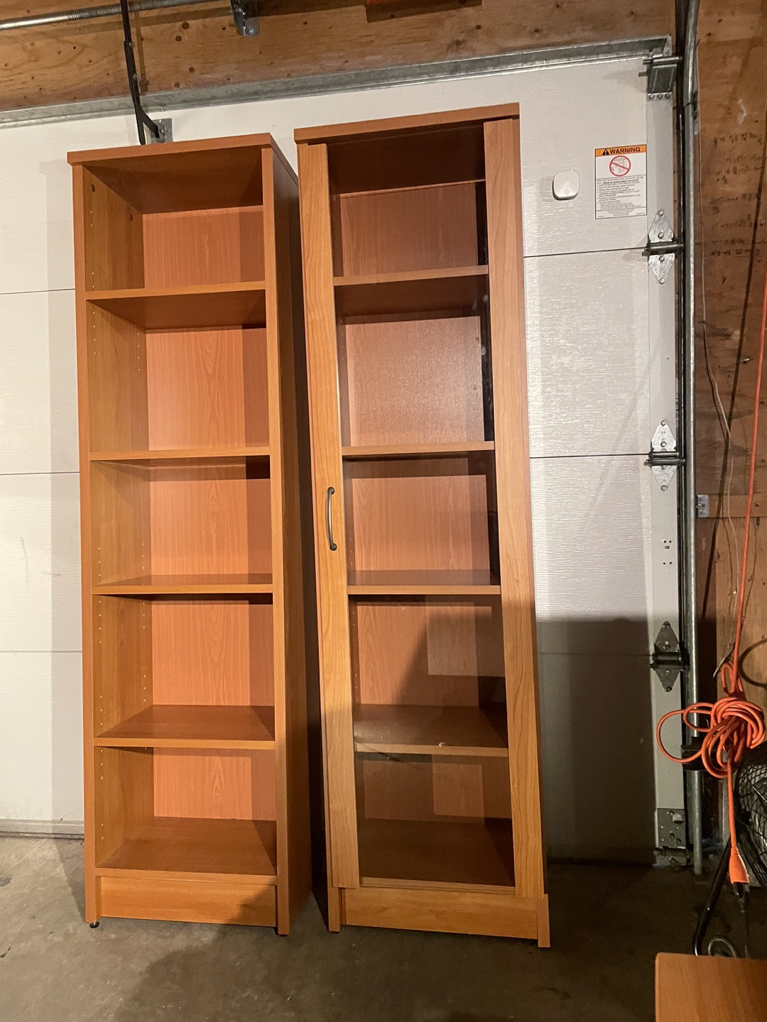 Set of Tall Wooden Bookcases - photo 3