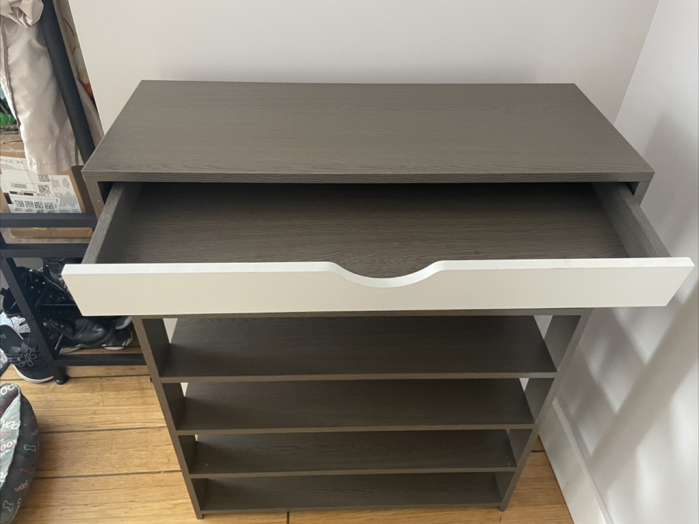 6-Shelf Shoe Rack with Drawer - photo 3