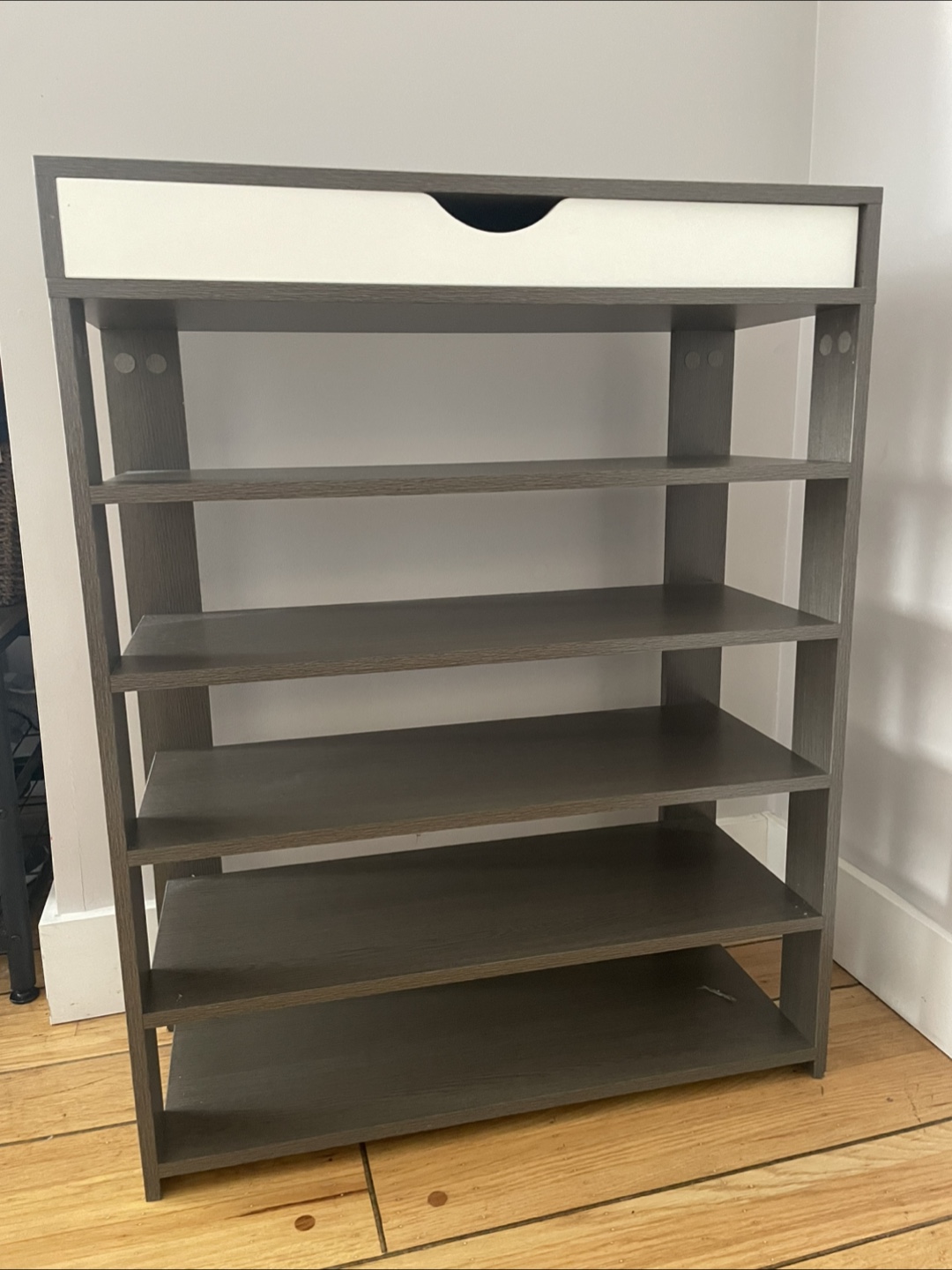 6-Shelf Shoe Rack with Drawer - photo 2