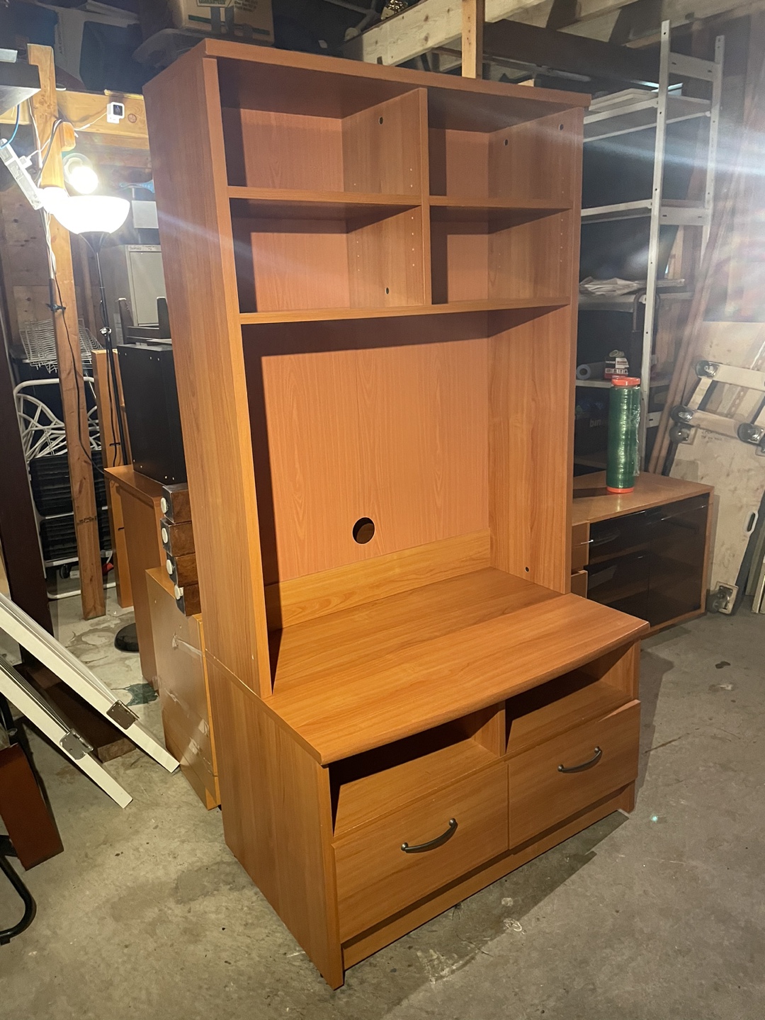 Wooden Entertainment Center - photo 2