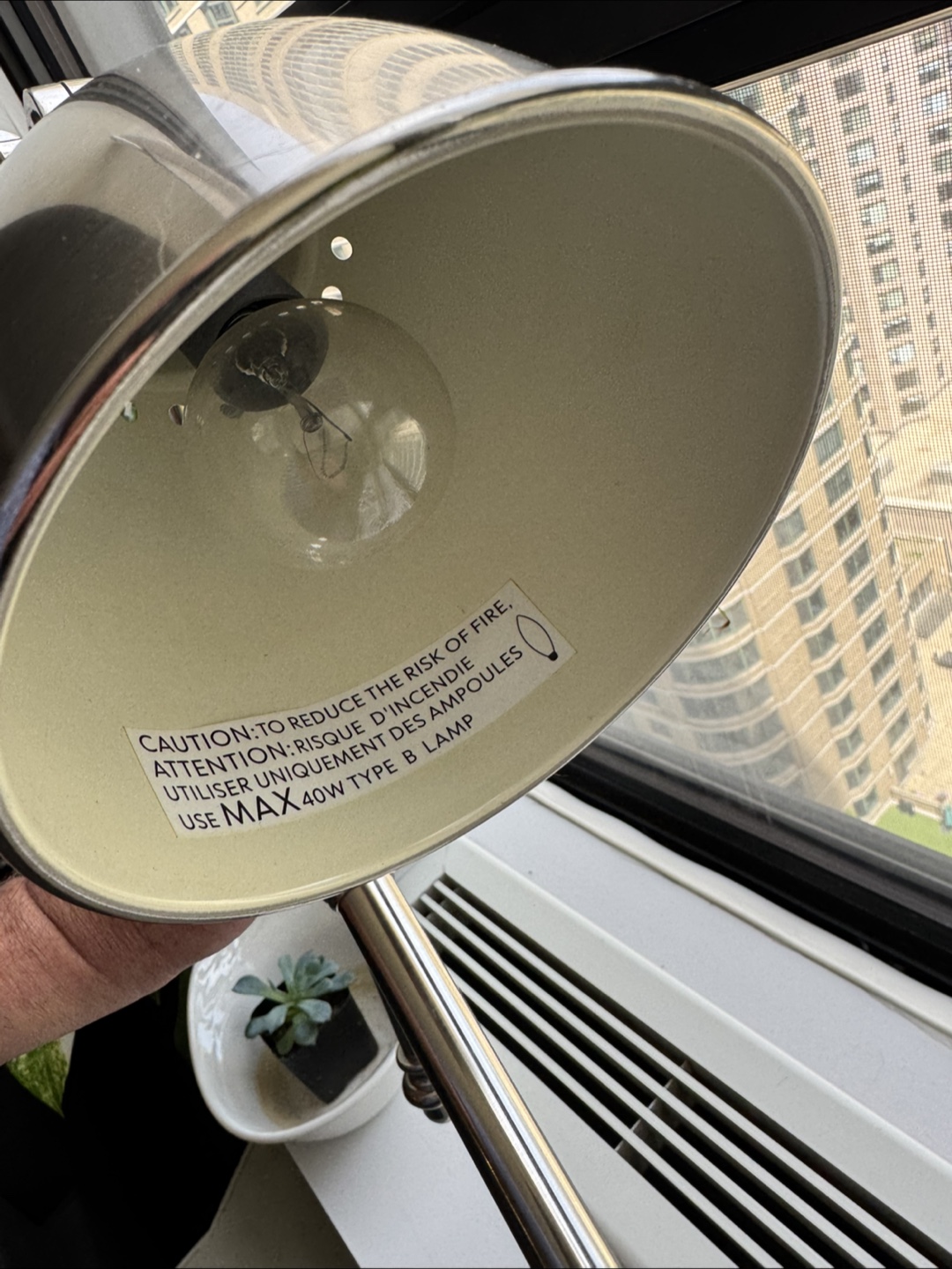 Adjustable Stainless Steel Desk Lamp - photo 3
