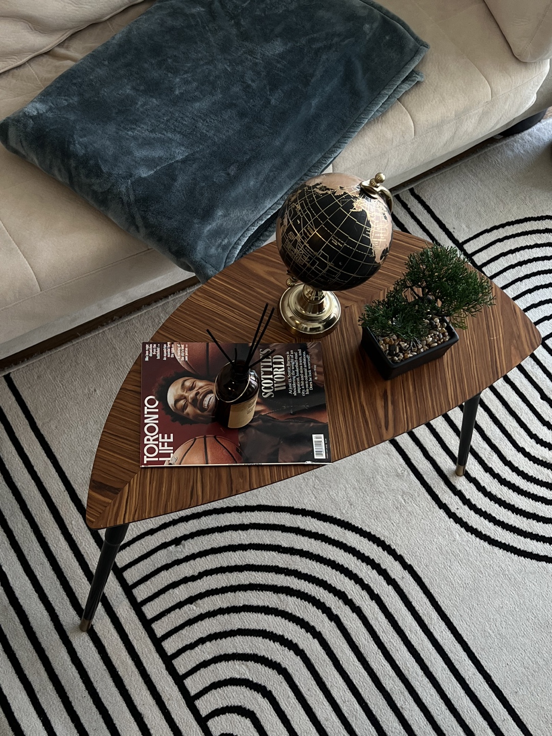 Zebrawood-Inspired Modernist Coffee Table