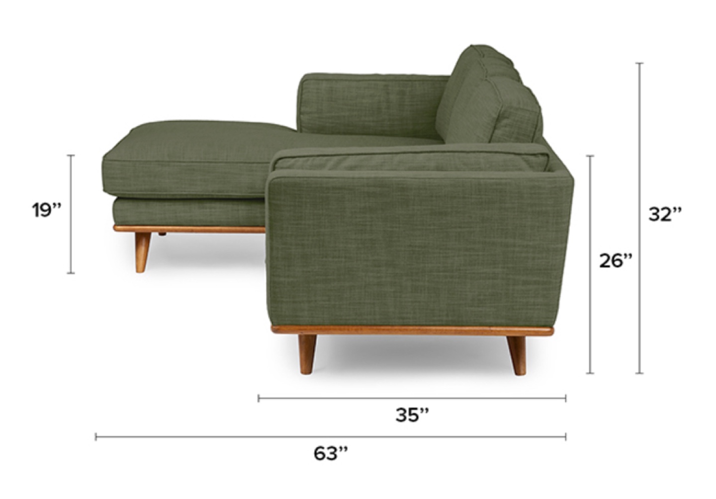 Article Sectional - Olio Green - photo 4
