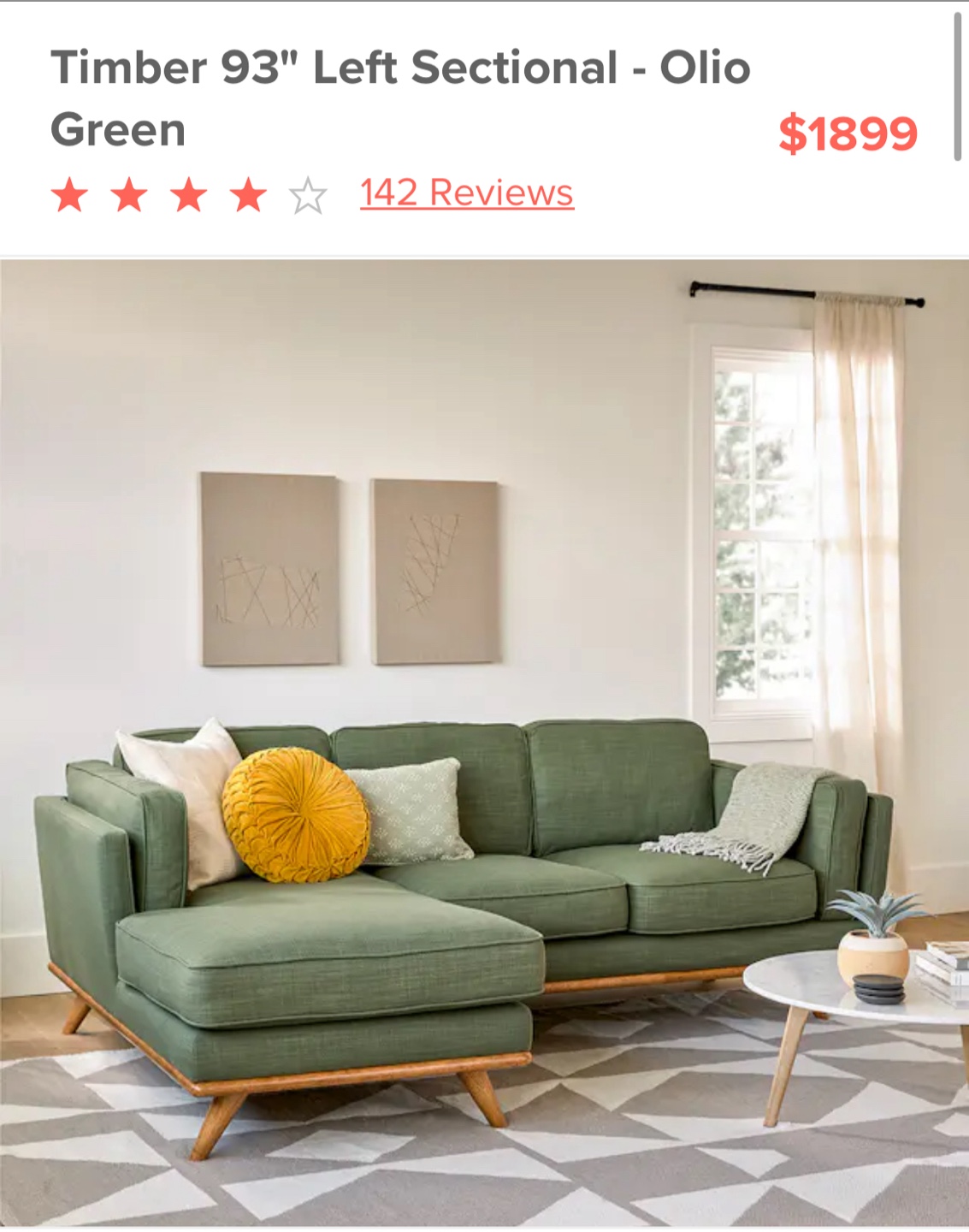 Article Sectional - Olio Green - photo 5