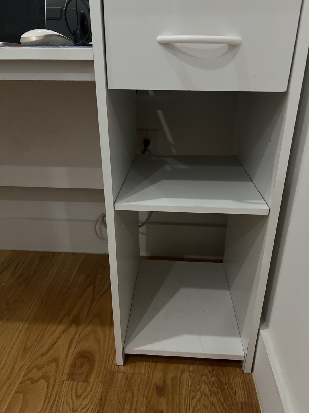 White Desk With Shelves - photo 3