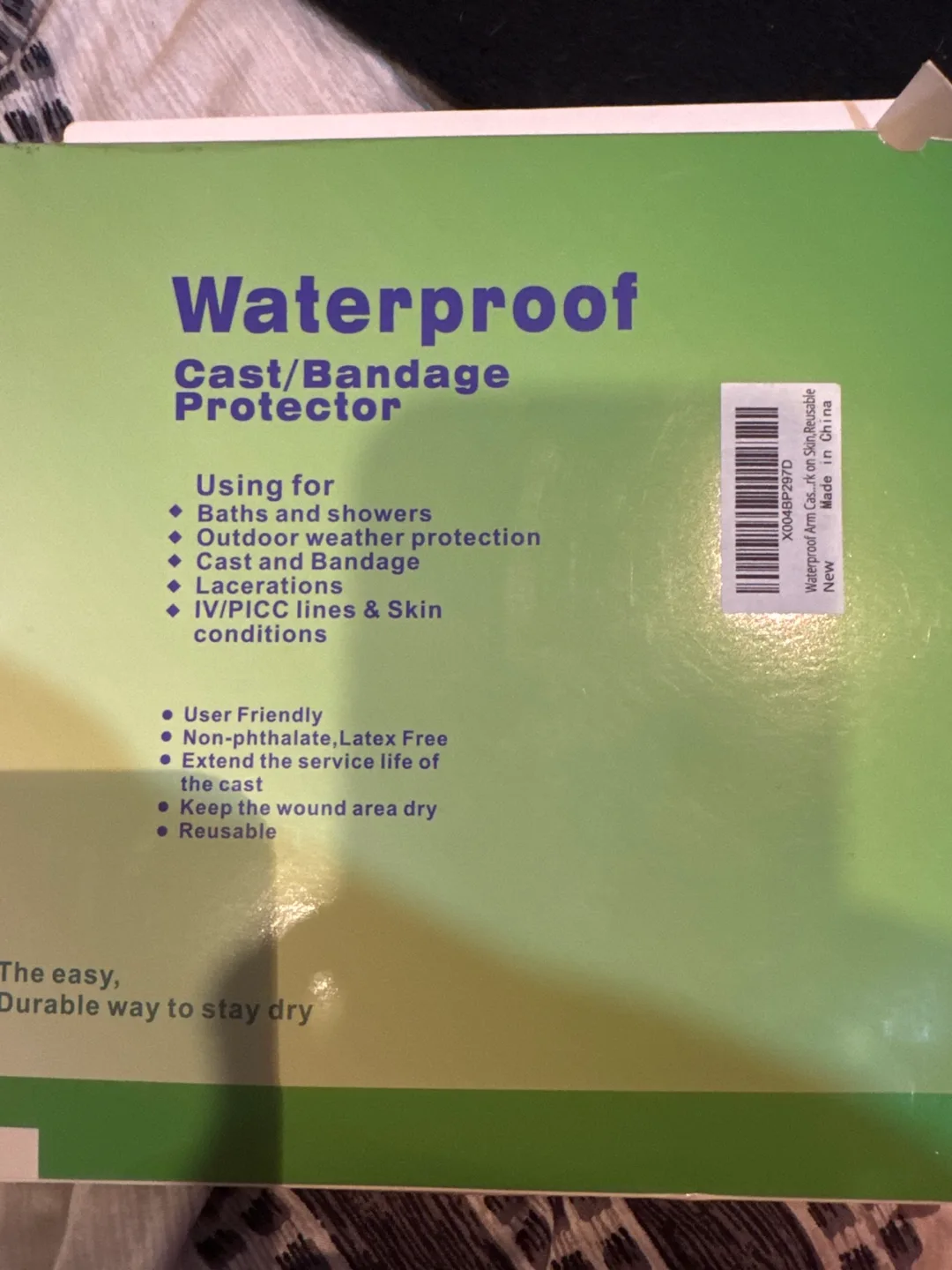 Waterproof Cast/Bandage Protector image indicator(2)