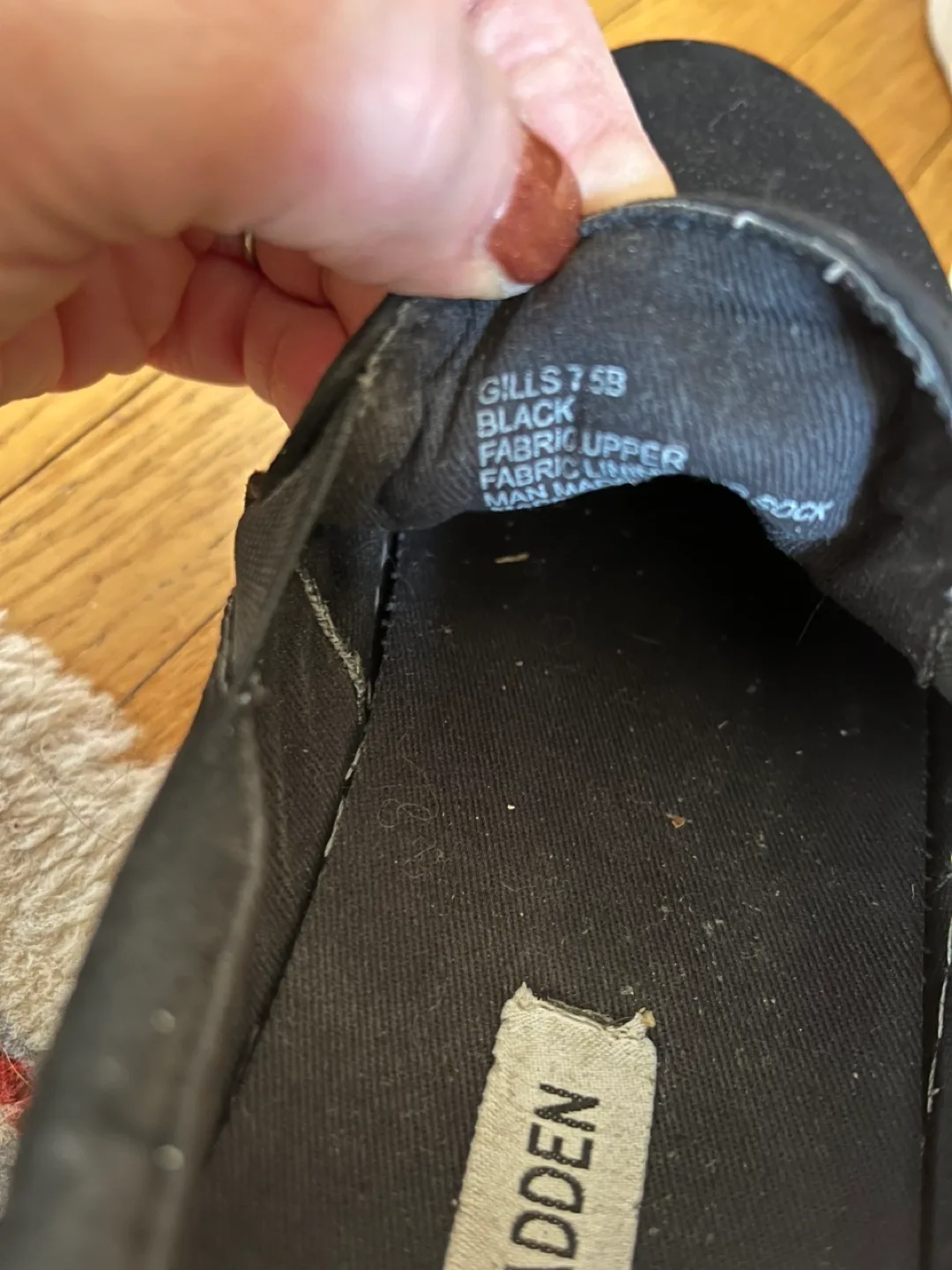 Steve Madden Black Slip-On Sneakers image indicator(4)