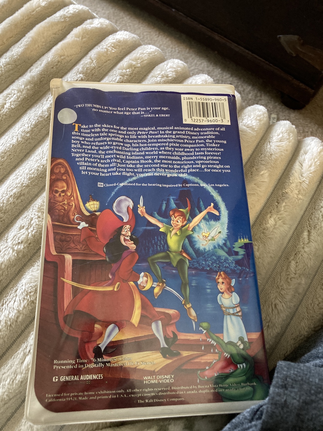 Peter Pan VHS Tape - photo 2