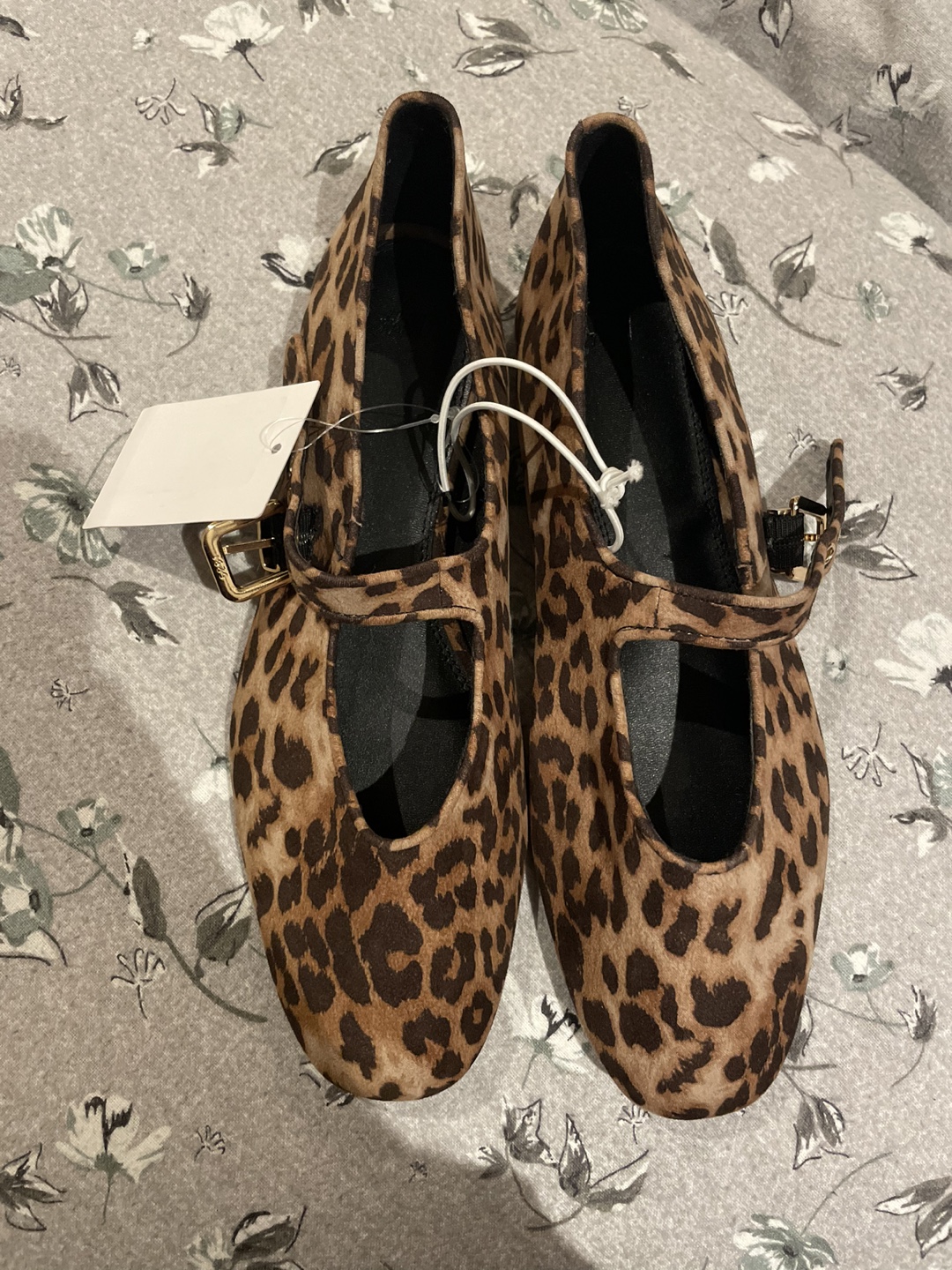 Leopard Print Mary Jane Flats