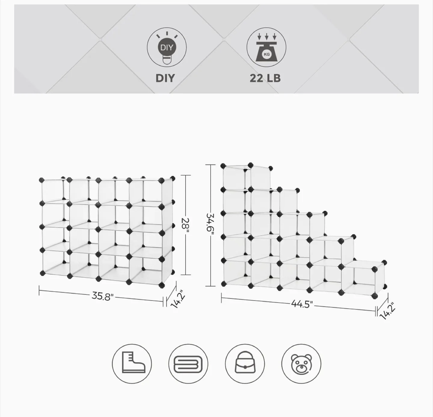SONGMICS Cube Storage Organizer image indicator(3)