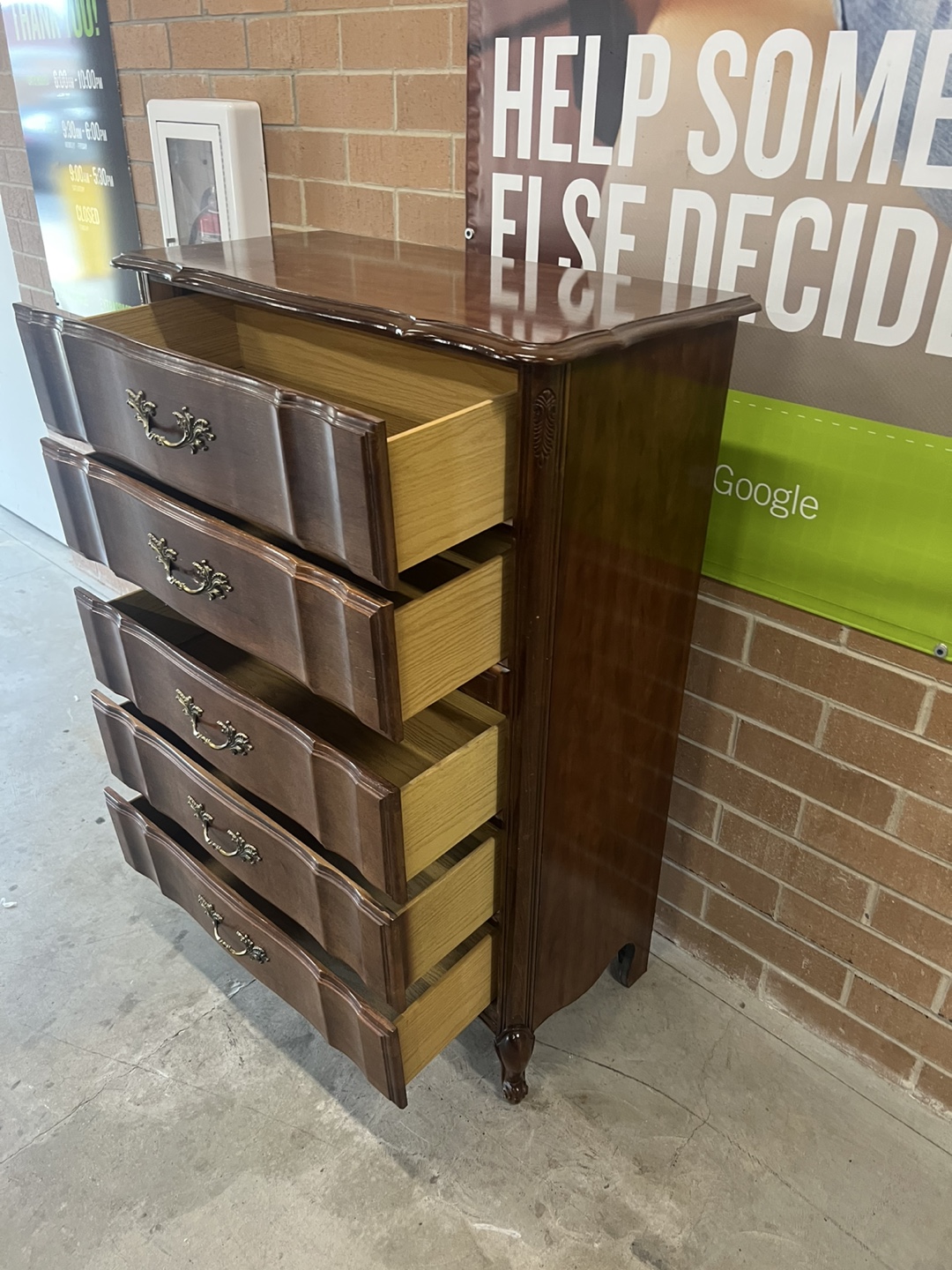 French Provincial Tallboy Dresser - photo 4