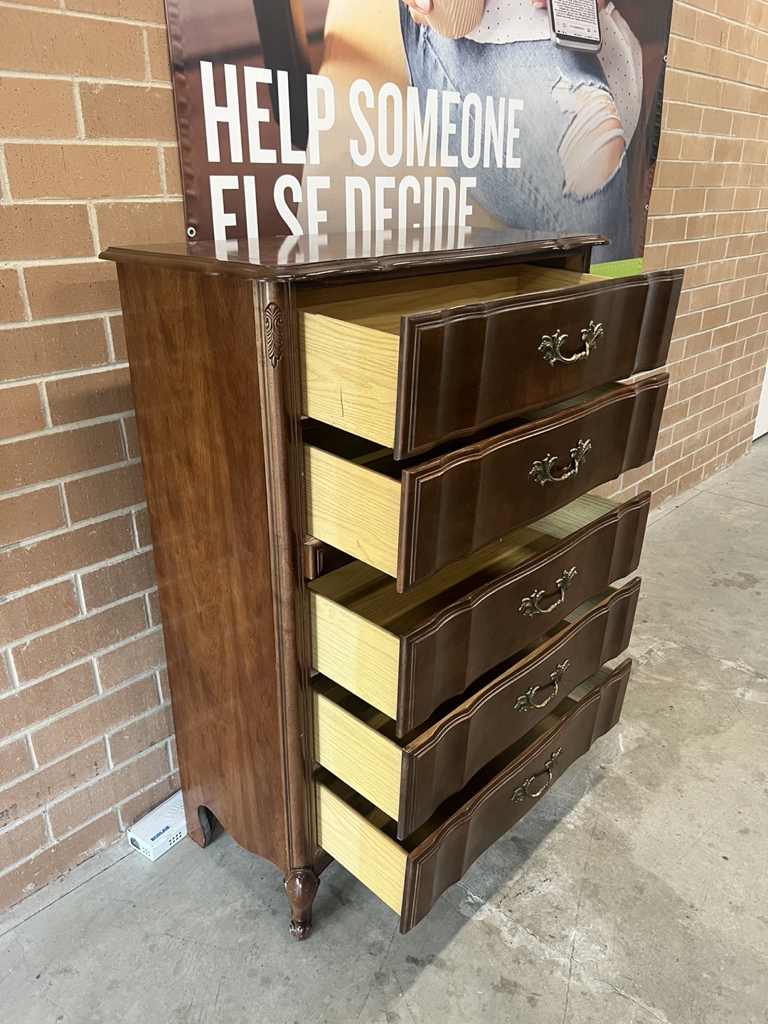 French Provincial Tallboy Dresser - photo 5