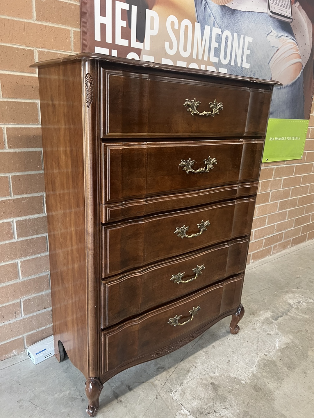 French Provincial Tallboy Dresser - photo 2