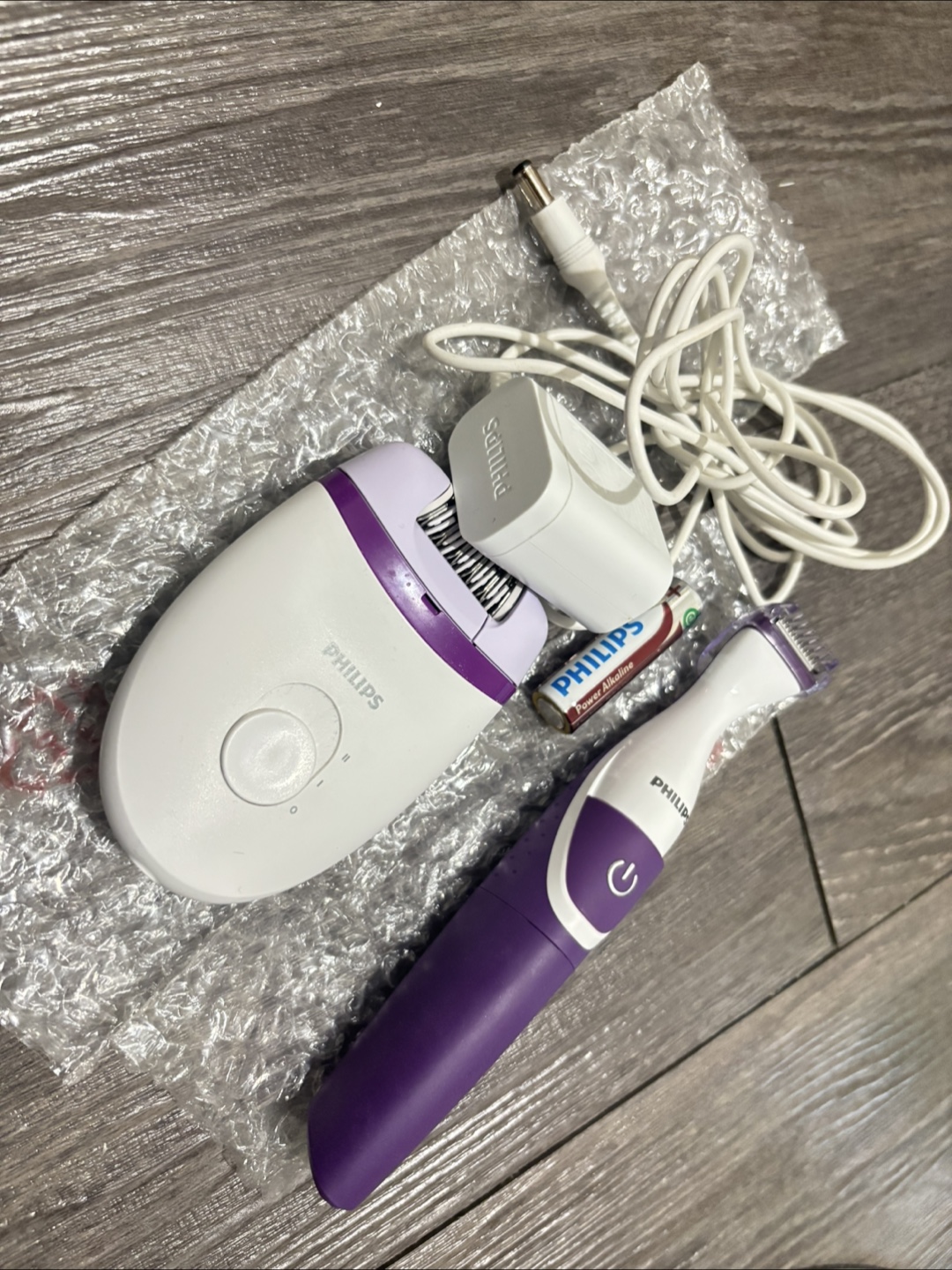 Philips Epilator + Bikini Trimmer Set (Like New!)