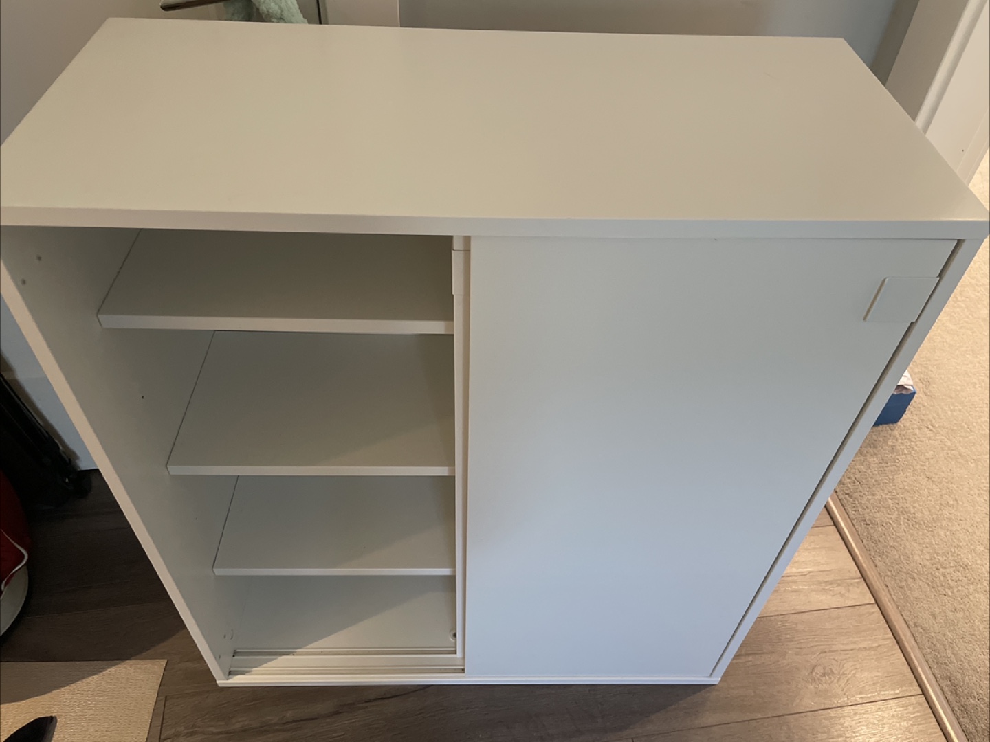 Ikea- White cabinet with sliding door - photo 3