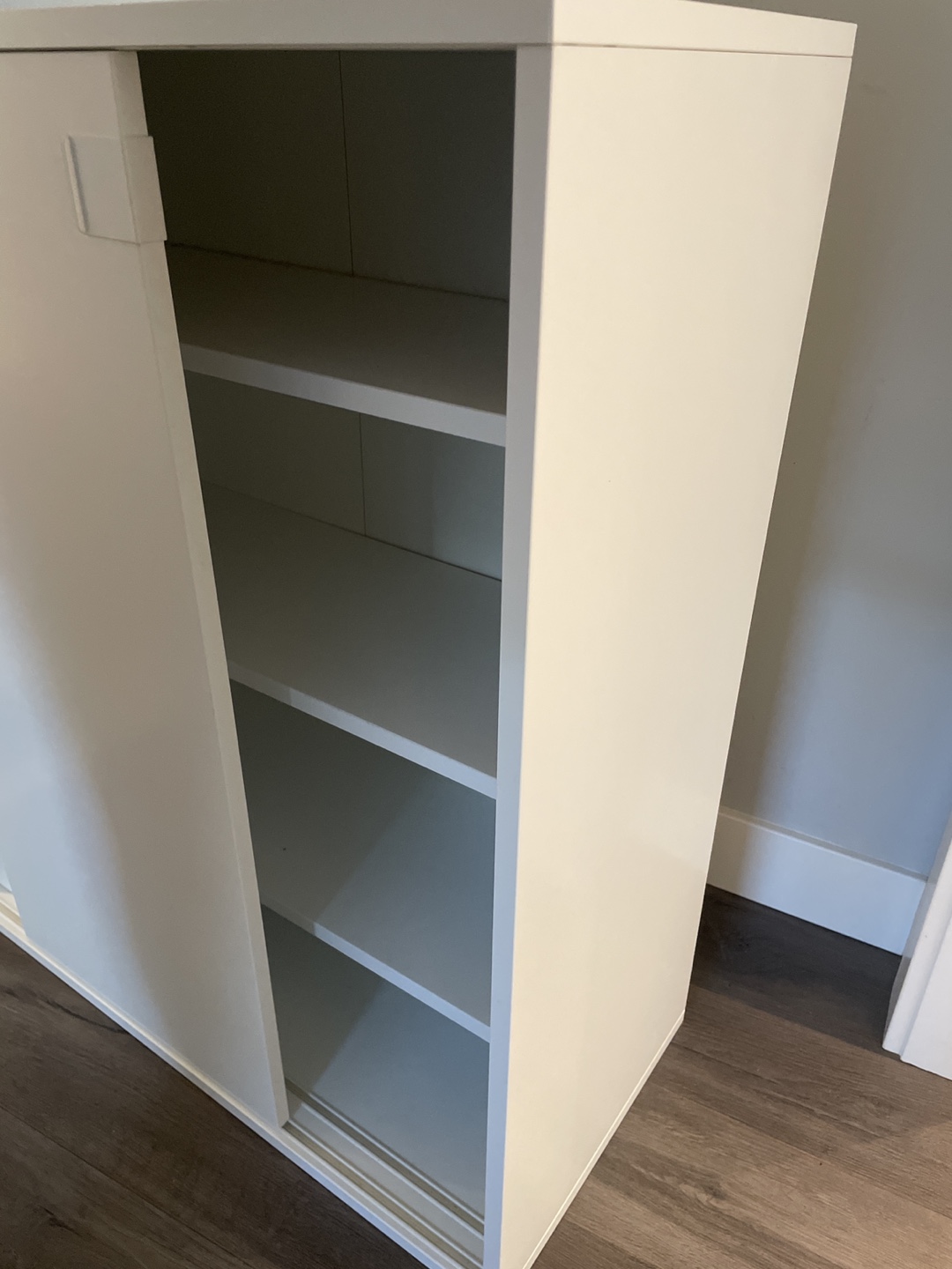 Ikea- White cabinet with sliding door - photo 4