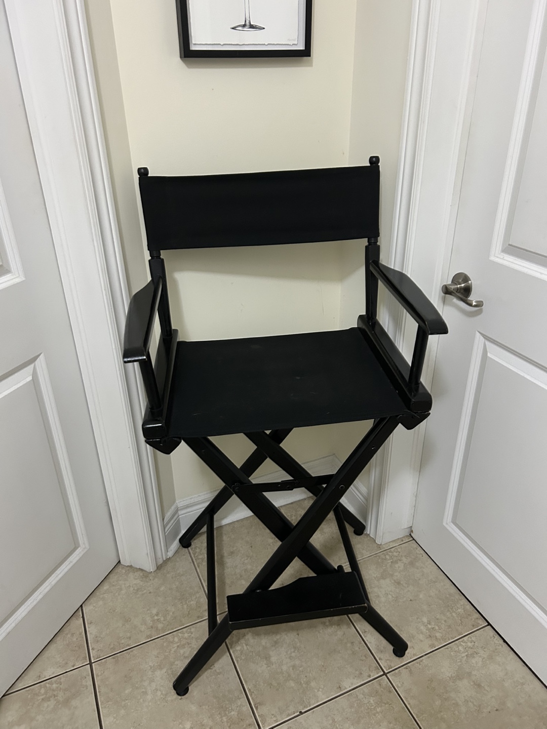Black Director's/Make Up Chair