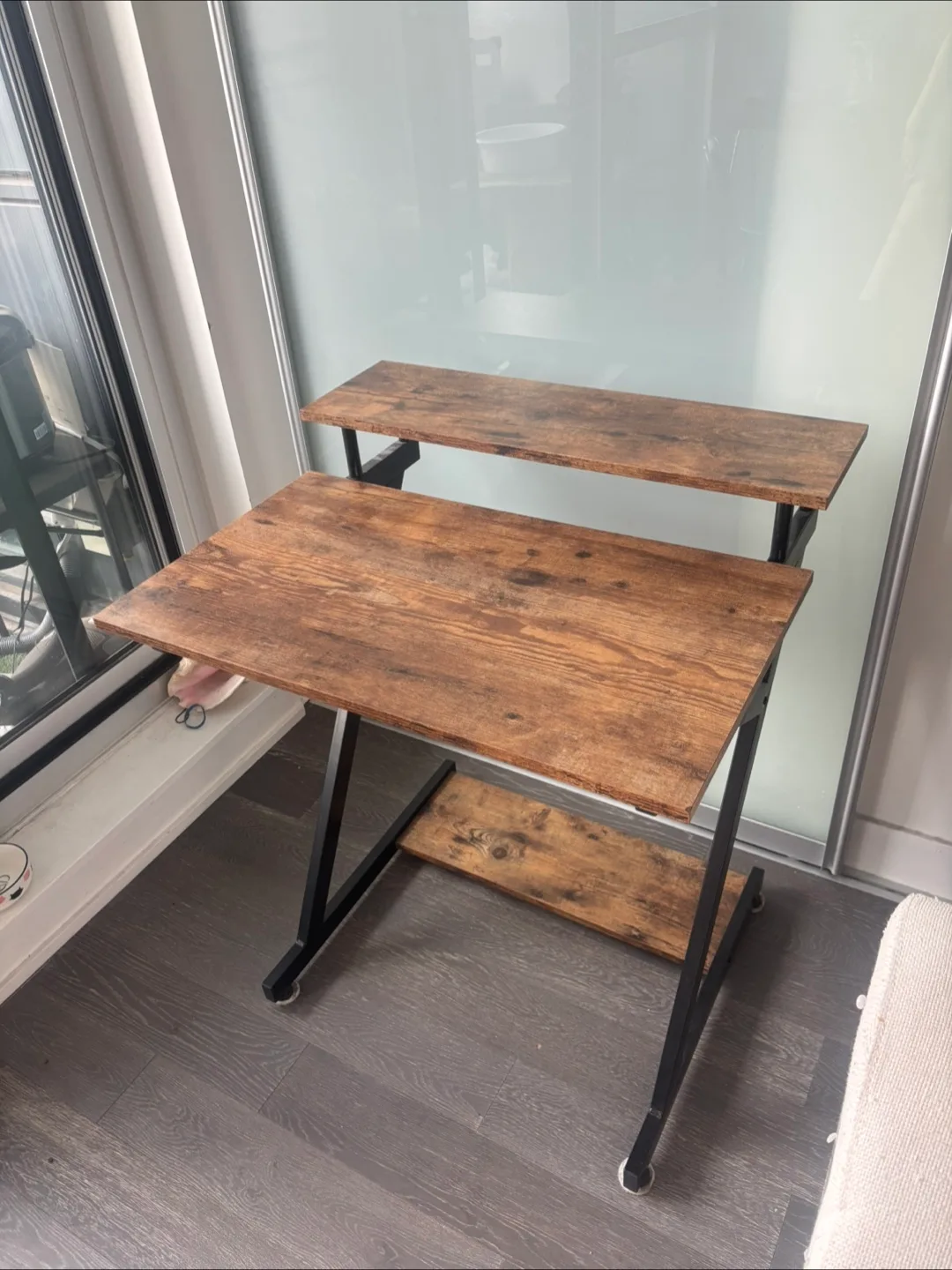 Condo sized Wooden Computer Desk image indicator(4)