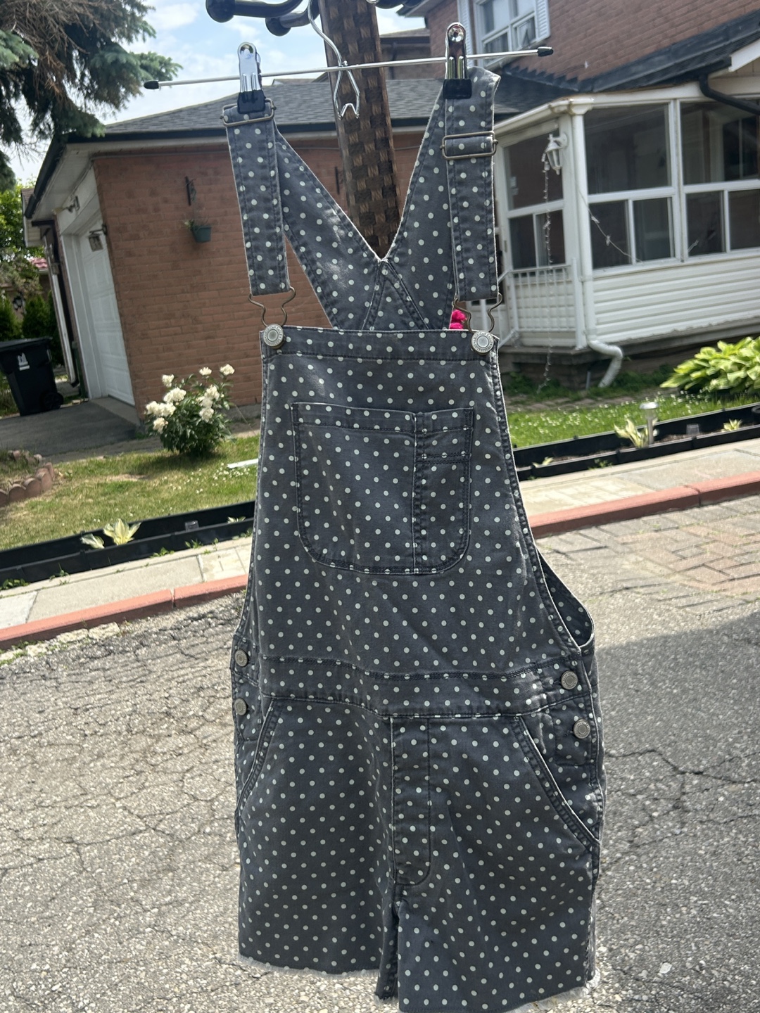 American Eagle Outfitters Polka Dot Overalls