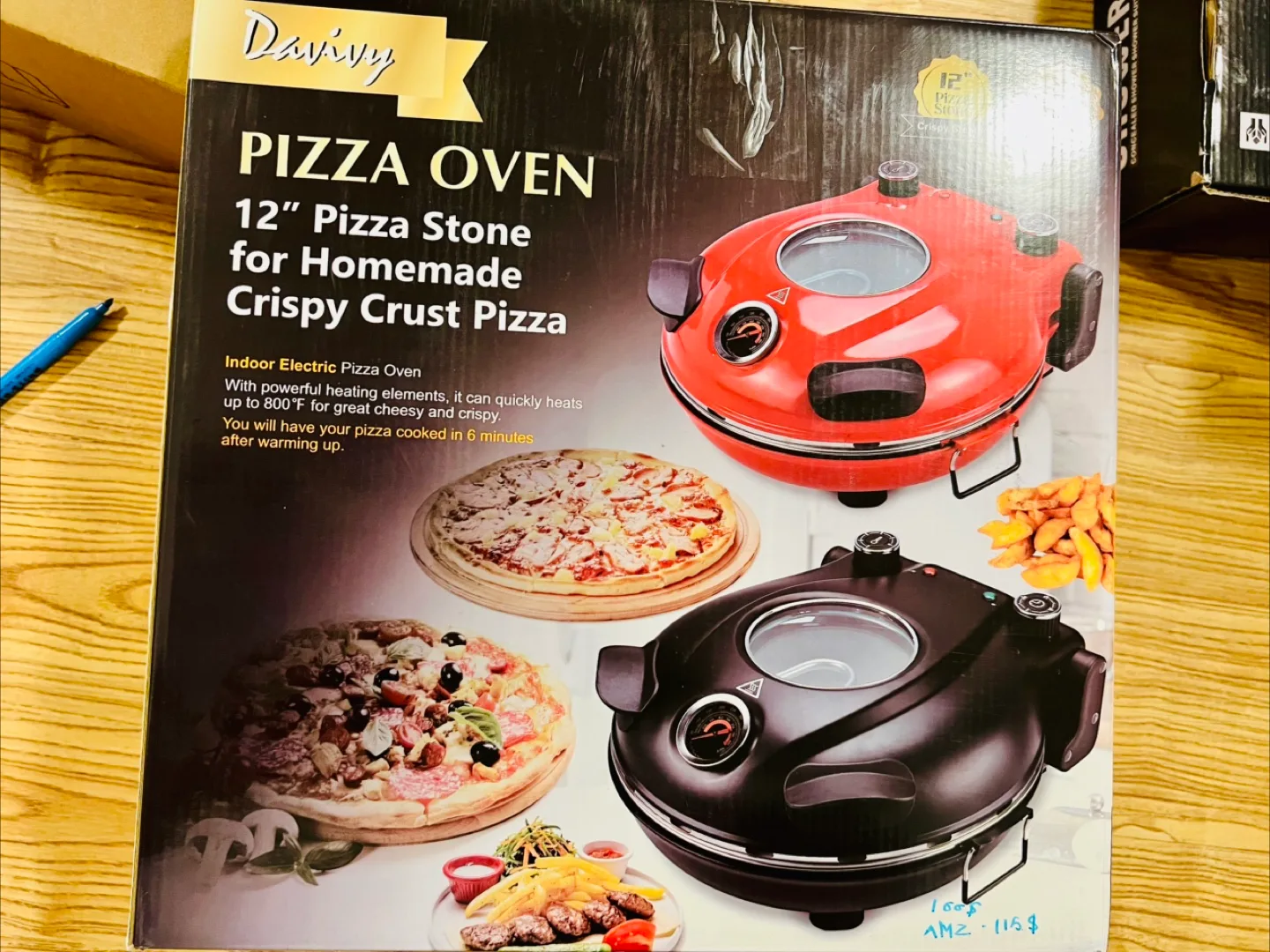 Davivy Electric Pizza Oven - 12 inch thumbnail