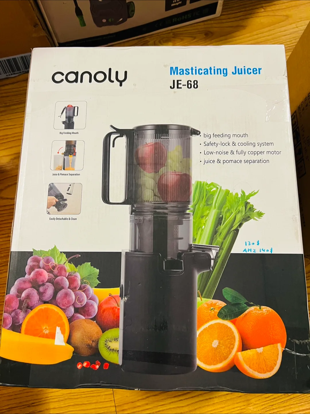 Canoly Masticating Juicer JE-68 thumbnail