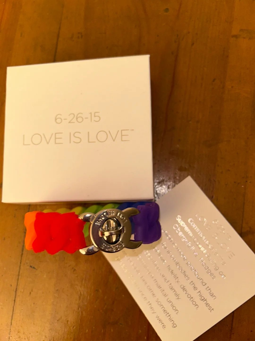 LOVE IS LOVE Collectible Pride Rainbow Bracelet image indicator(3)