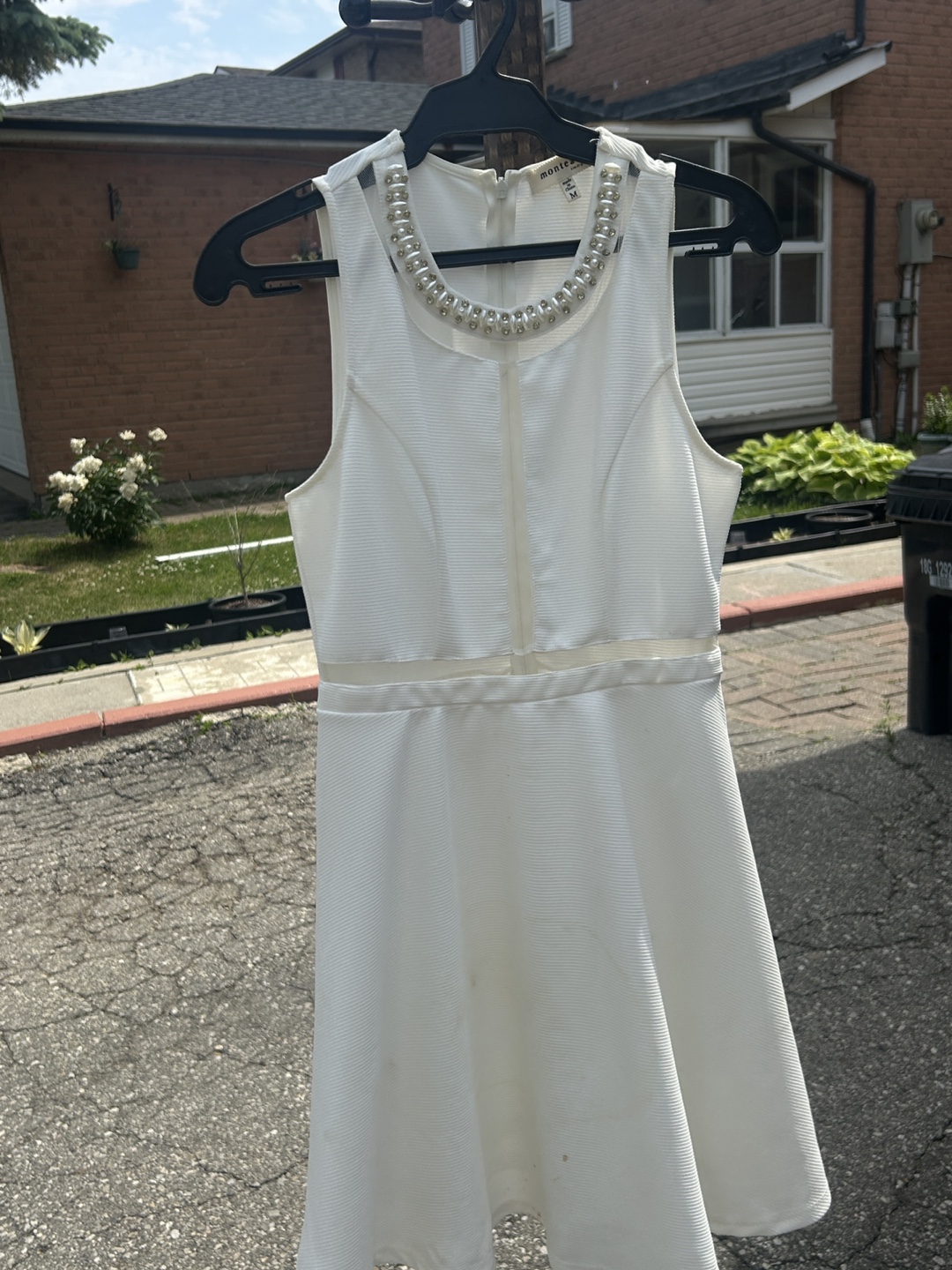 Monteau White Dress