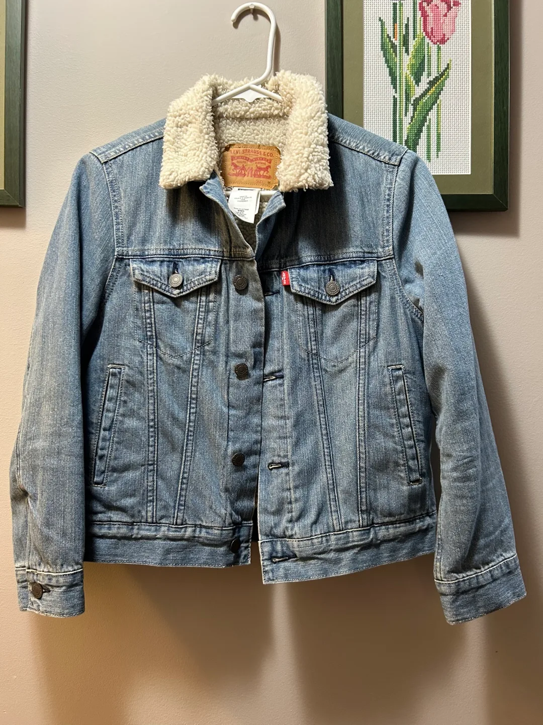 Levi's Sherpa Lined Denim Jacket - Medium thumbnail