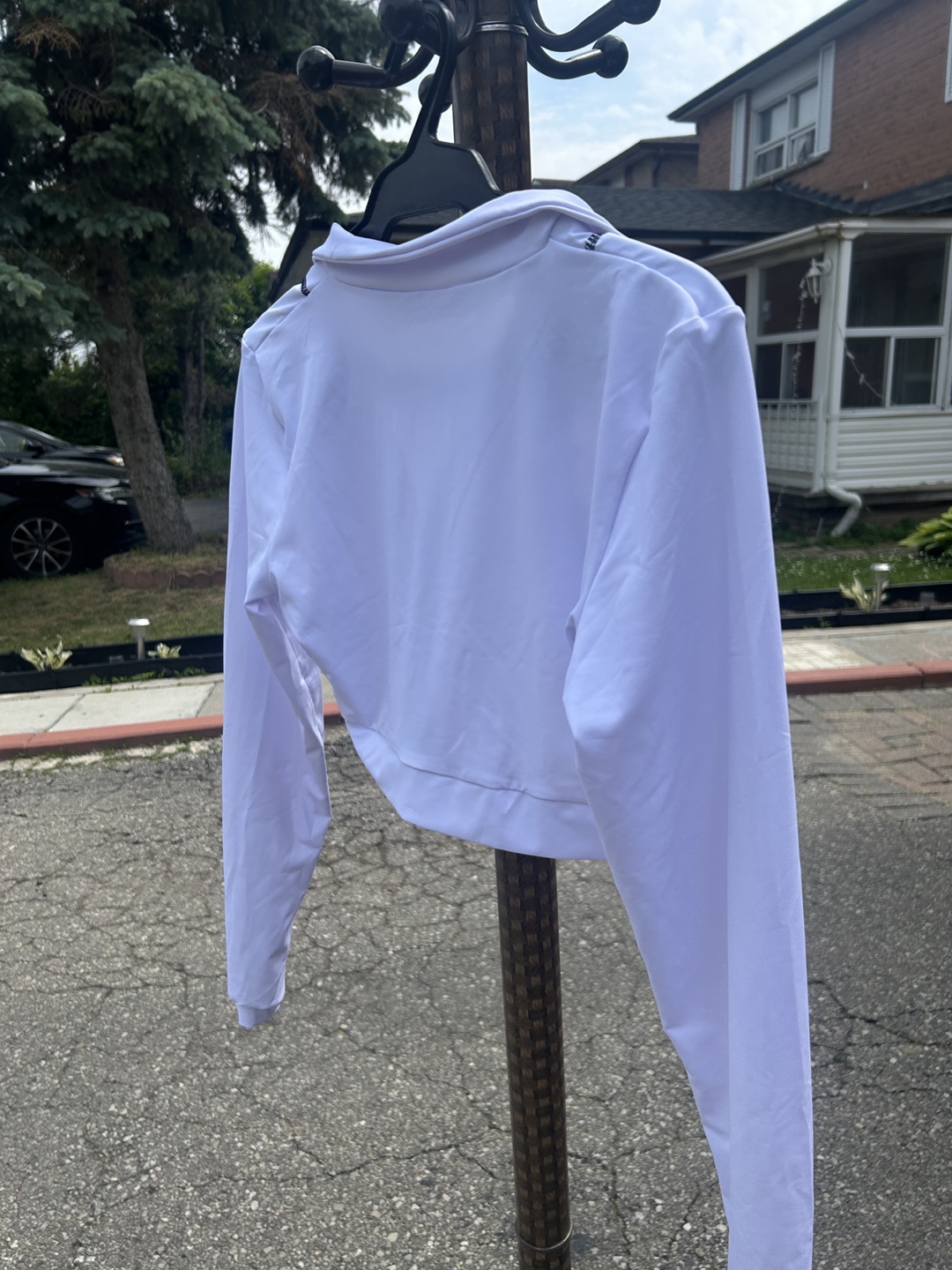Shein White Zip Up Jacket - photo 3