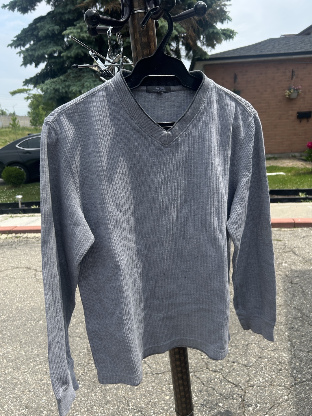 Free Bird grey long sleeve shirt
