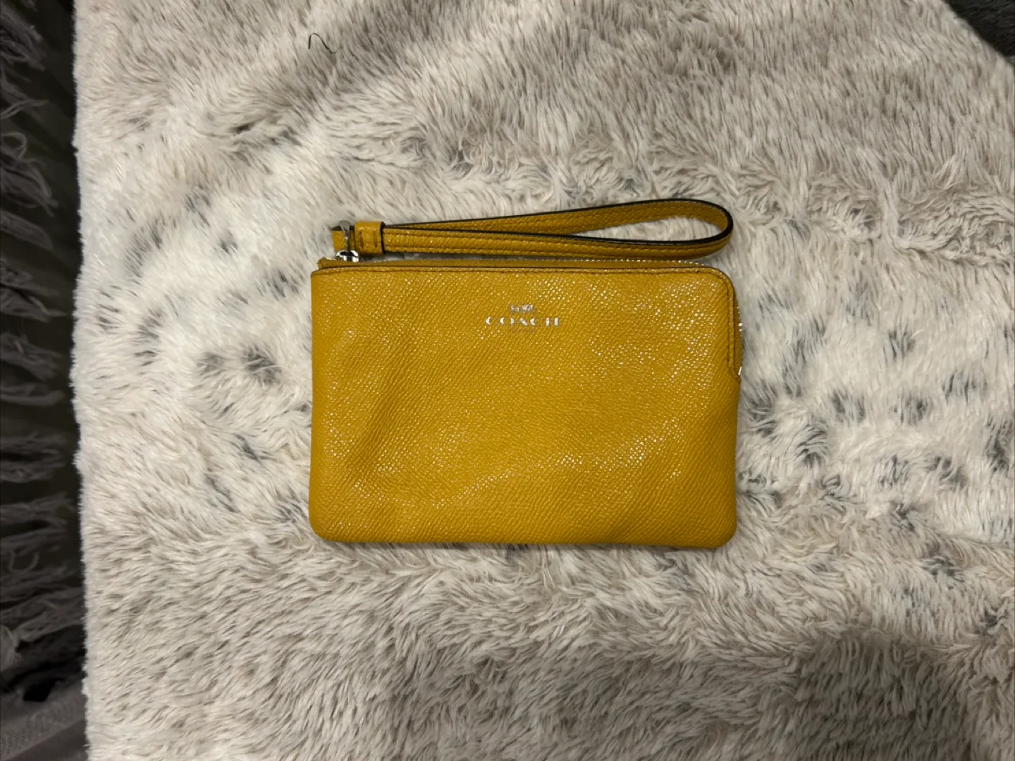 Coach Mustard Wristlet thumbnail