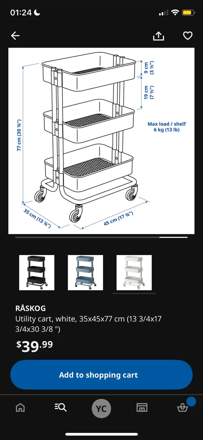 IKEA RÅSKOG Utility Cart image indicator(2)