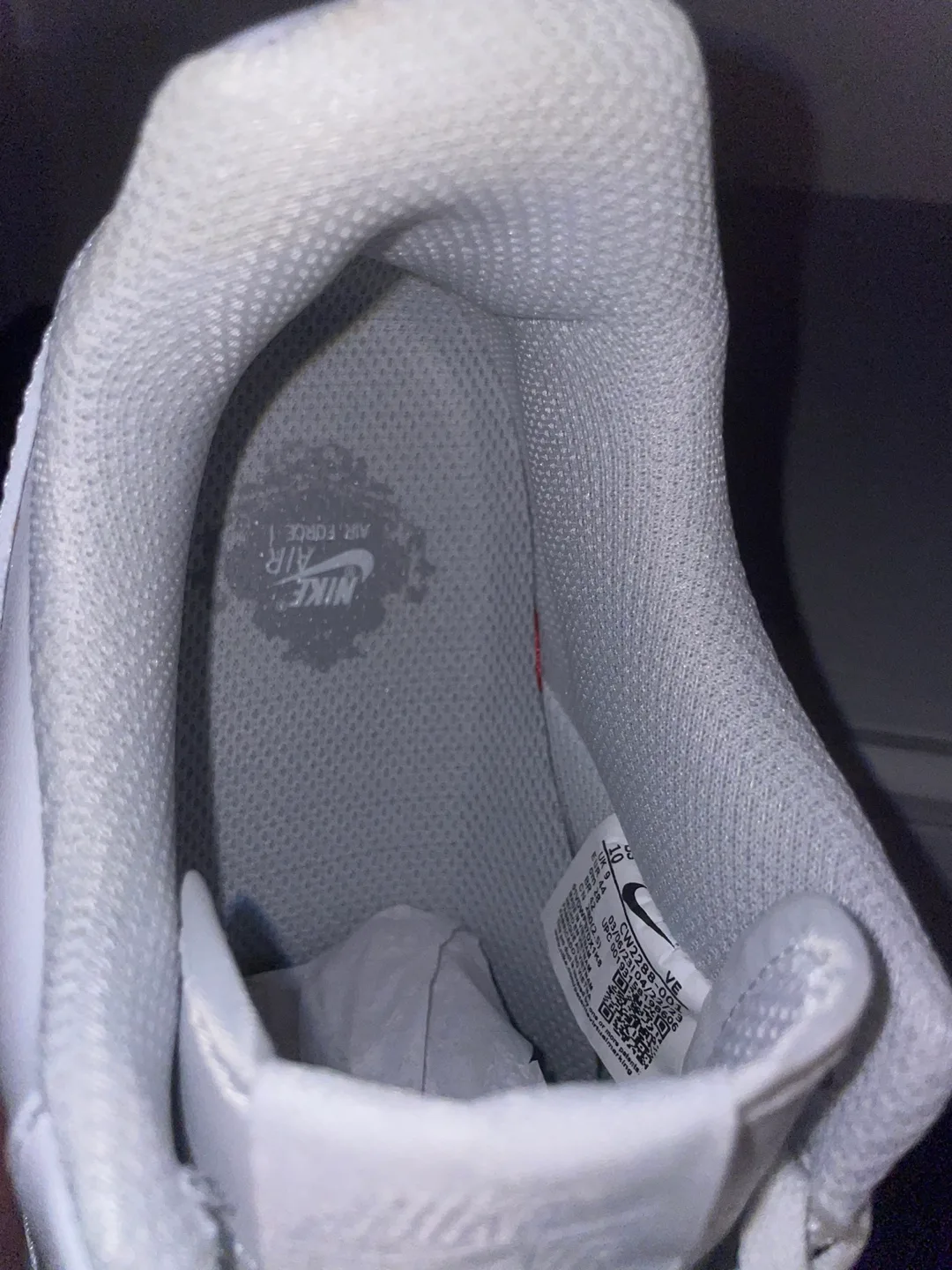 Nike Air Force 1 '07 White Sneakers - Size 10 image indicator(3)