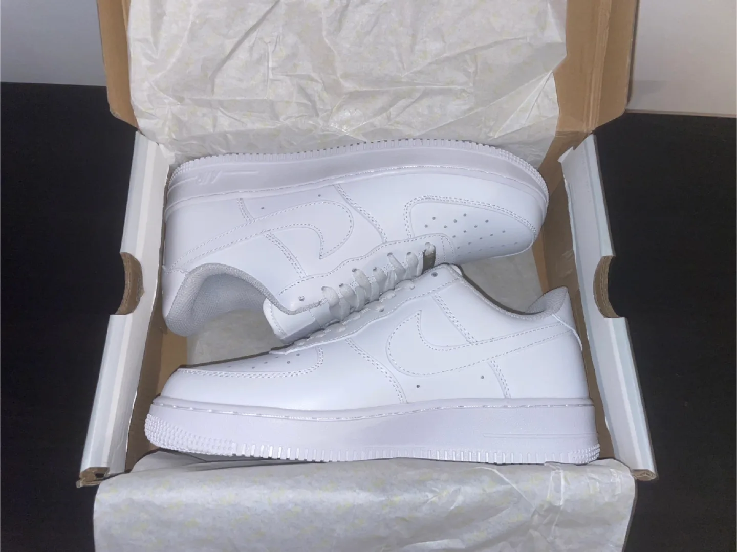 Nike Air Force 1 '07 White Sneakers - Size 10 image indicator(2)